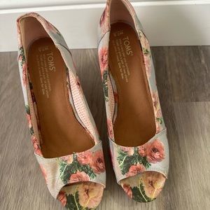 Floral Toms Wedges